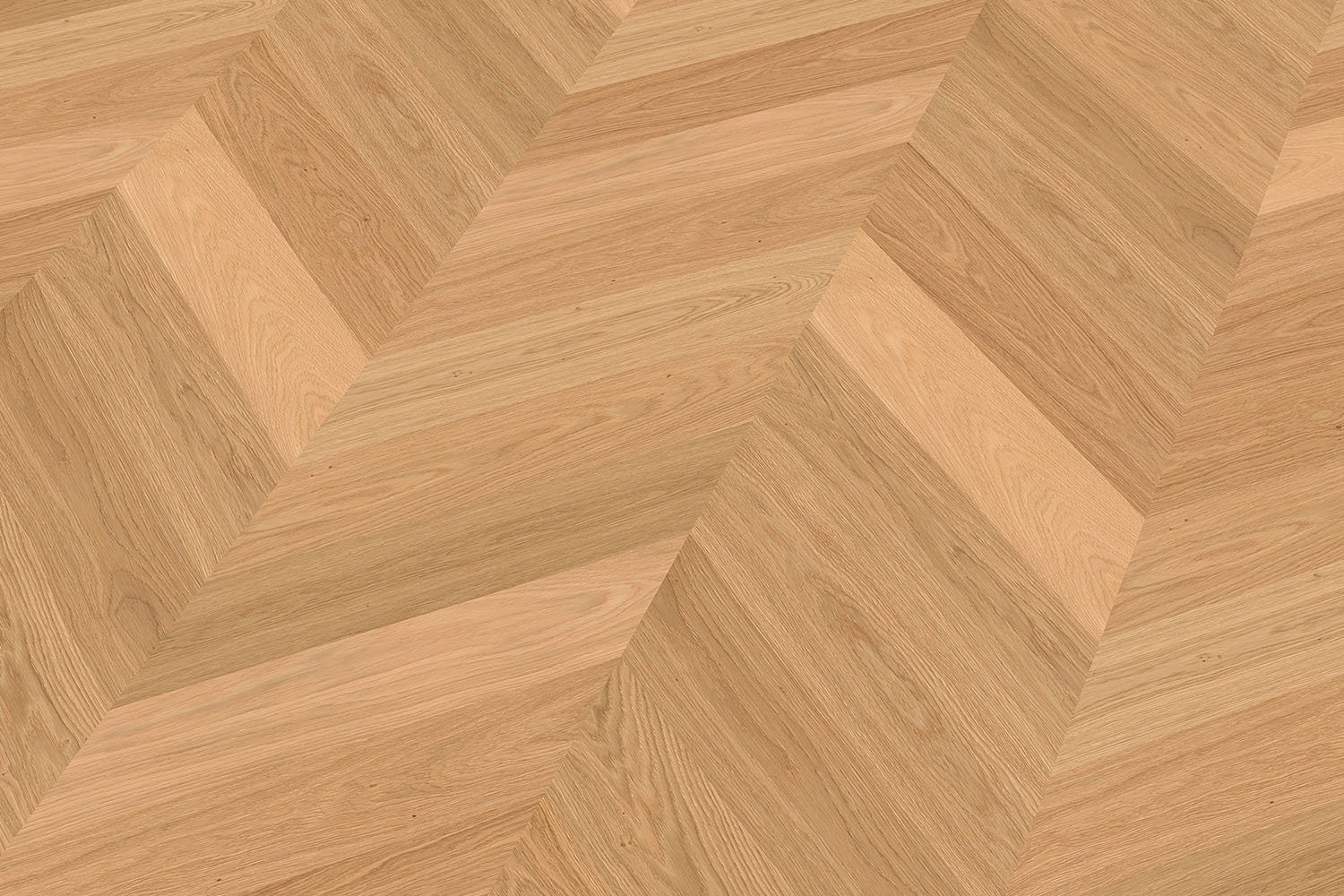 Close-up of French herringbone oak natural