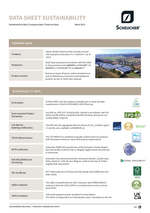 Data sheet sustainability