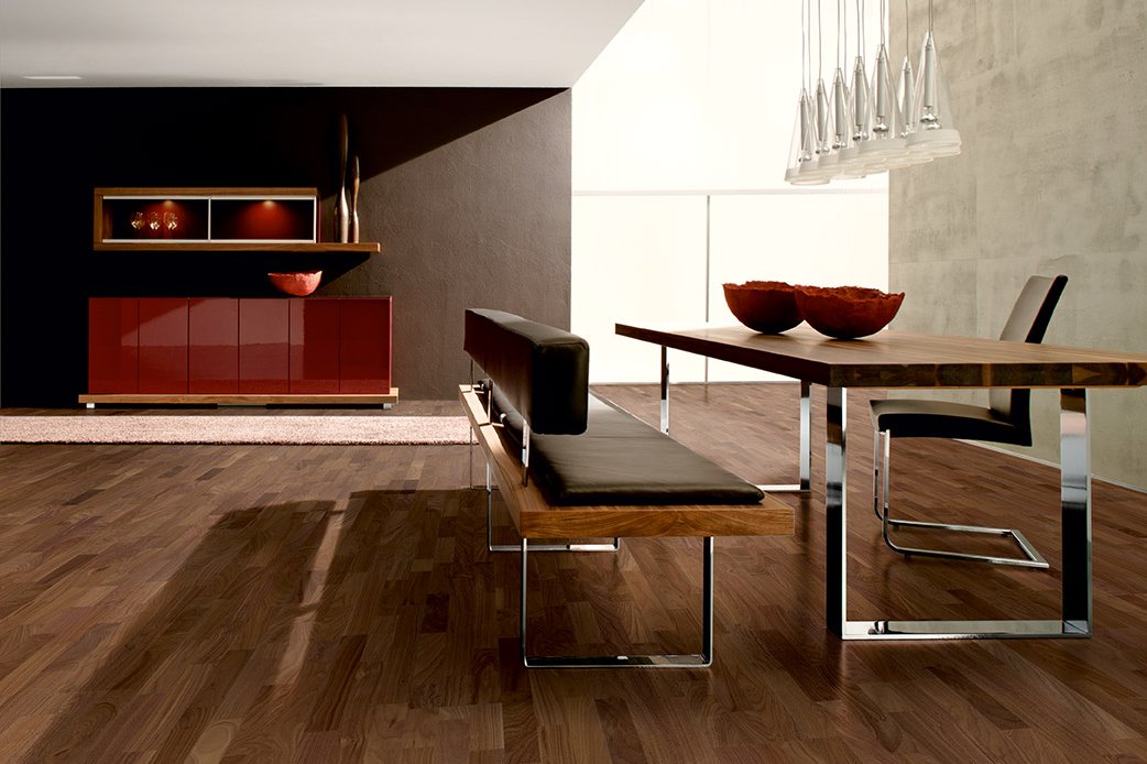 WOODflor NOVOLOC 5G 182 3-Stab Nuss amerikanisch Natura Schiffsboden Nuss amerikanisch Natura